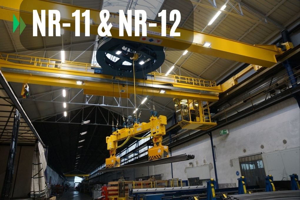 NR-11 e NR-12 Segurança no manuseio de Talhas e Pontes Rolantes